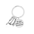 Silver tool keychain with hammer and screwdriver for Father's Day Dad gift - Hammer Wrench Screwdriver Style (D1194)
