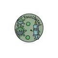 Creative green Vaccinated enamel pin badge with cartoon syringe and virus illustration - Cartoon Injection Vaccinated Style(C1833-4)