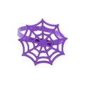 Vibrant purple spider web napkin ring made of alloy for Halloween table settings - Purple Style (Z1067-2)