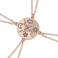 Set di collane con puzzle di sole luna stelle e nuvole per migliori amici in oro - Oro (A2879-2)