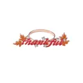 Roségoldener Serviettenring 'thankful' mit Ahornblatt und Strass für Thanksgiving-Deko - Thankful Stil (Z1082-4)