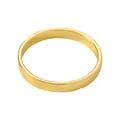 Polished gold alloy semi-circular napkin ring for luxury hotel tabletop decoration - Gold Style (Z1126-2)