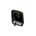 Creative black book enamel pin with People To Kill gold text and purple bookmark detail - Dark Retro Book Style (C1178-3) / C1178-3