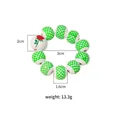 Portatovagliolo rustico in legno con motivi a griglia verde e dettaglio di rosa rossa - Rosa Rossa Quadri (Z1228) / Bianco Verde Griglia