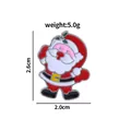 Vintage Santa Claus enamel brooch pin for Christmas with red and white finish - Santa Claus Style (C2115-3)