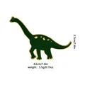 Cute green brachiosaurus enamel pin brooch with gold alloy edges for student backpacks - Brachiosaurus (C2346-1)
