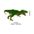 Green Tyrannosaurus Rex enamel pin with gold edges and dimensions for backpacks - Tyrannosaurus Rex (C2346-2)