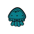 Lindo pin de esmalte de medusa verde azulado para mochilas y accesorios de ropa - Medusa Verde Azulado (C2355-3)