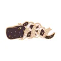 Enamel whale brooch featuring a golden finish and Your Existence Is A Blessing text - Brown White Whale BLESSING Style (C2363-6)