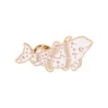 White whale enamel brooch with golden trim and You Have Always Been Enough quote - ALWAYS ENOUGH Whale Style (C2363-7)