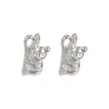 Boutons de manchette koala argentés avec strass brillants pour chemises d'hommes - Style Koala Argenté (B1468-10)