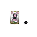 Cat tarot enamel pin featuring Ace of Paws design with a pink paw and sun on white background - Ace Of Paws (C2513-1)