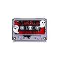 Retro cassette enamel pin featuring cute ghosts and Let's Get Spooky text for Halloween - Halloween Ghost Style (CZ0393-1)
