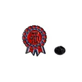 Spilla medaglia bandiera USA Giorno dell'Indipendenza con stelle e chiusura a farfalla - Stile Medaglia (C2530-3)