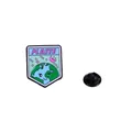 Cartoon-Schild-Emaille-Pin mit Erd-Mond-Design und PLAETE-Text-Variante - C2547-1 / Legierung
