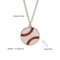 Détail du collier baseball montrant une chaîne de 50,6 cm et un poids total de 11,7 g - Style Baseball
