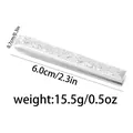 Polished silver tie clip for men with engraved feather pattern and size 6.0cm x 0.7cm - Silver