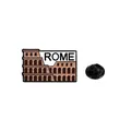Kreative ROME Kolosseum Emaille-Anstecknadel in Bronze mit schwarzem Gummiverschluss - Rom Kolosseum (C2775-1)