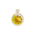 Cute round potion bottle enamel pin featuring sun and moon design in golden finish - Sun and Moon Bottle (C2882-2)