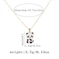 Ethnic panda enamel pendant necklace with golden chain and dimensions 2.2x1.4cm - Inverted Panda