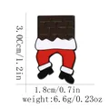 Épingle de Noël humoristique du Père Noël dans la cheminée avec dimensions détaillées - Style Cheminée Amusant (BXT0008-4)