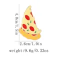 Cartoon pizza slice magnet accessory with size 4.0cm dimensions and weight details - Pizza Slice (BXT0011)