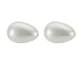 Elegantes gemelos de perlas con diamantes irregulares para camisas de vestir de hombre - Estilo Ovalado (B1609-4)