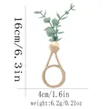 Dettaglio portatovagliolo con foglie di eucalipto e misure di dimensioni e peso - Stile Foglia di Eucalyptus a Stelo Lungo (Z1352-2)