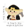 Spilla in smalto cartoon di Zhu Bajie da Il viaggio in Occidente, misura 3,1x3,7 cm - Pigsy (C3073-3)