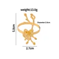 Rond de serviette orchidée dorée élégant avec motif de branche et dimensions - Style Orchidée (Z1048)