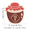 Pin esmaltado con diseño de jarra de vino Xionghuang para el festival de botes - Estilo de Jarra de Vino Xionghuang (C3155-2)