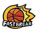 Creative basketball enamel pin featuring orange ball with yellow flames on white background - C3156-1