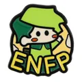 Green and yellow ENFP MBTI personality type enamel pin badge for backpacks and clothing - ENFP Campaigner Style (C3205-8)