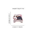 Spilla smaltata con opossum che urla in metallo oro rosa per accessori moda donna - Opossum Cartoon (C3306)