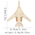 Épinglette en émail du bombardier Tu-160, base dorée, 3,9 x 3,5 cm pour passionnés - C3295-5 (Bombardier Stratégique Or Blanc)