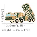 Spilla militare smaltata lanciamissili mimetica, dimensioni 3,9 cm x 2,5 cm - Lanciταmissili(C3293-1)