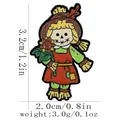 Cute enamel scarecrow brooch with sunflower design for autumn accessories - Cartoon Scarecrow (C3319-7)
