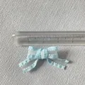 Mini fiocco azzurro da 3cm in nastro di pizzo per cucito fai da te e bambole - Azzurro