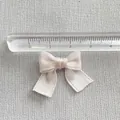 Handmade light pink satin ribbon bow 2.5cm wide for DIY crafts and hair accessories - Lotus root pink