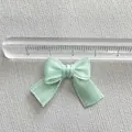 Handmade mint green ribbon bow for DIY crafts and hair accessories 2.8cm width - Mint Green