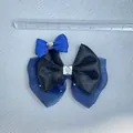 Set de lazos de seda y organza con diamantes para mascotas y decoración artesanal - Juego De Textura De Satén Capas