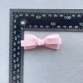 Nœud en ruban gros-grain rose à double couche de 4,5 cm pour accessoires de coiffure - Nœud en Ruban Gros-grain Rose (1)