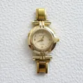 Orologio al quarzo modulare dorato per uomo e donna con quadrante con cristalli - Stile Tondo Oro con Decorazione in Strass