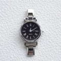 Orologio al quarzo classico in argento per uomo e donna con quadrante nero a numeri romani - Numeri Romani Quadrante Nero (5922107988209) / Argento
