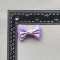 6cm purple double-layer bow accessory for clothing and hair accessories with scale reference - Purple