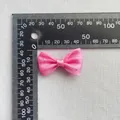 Detalle de lazo de satén rosa con diamantes de imitación de 45 mm para manualidades DIY - Satén Rosa Grande Con Brillantes (10)