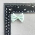 Detalle de lazo de malla verde menta 35mm para manualidades DIY y accesorios - Malla Verde Menta (11)