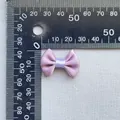 Lilac 2.5cm ribbon bow with ribbed texture for DIY crafts and clothing decoration - Lilac Purple (3)