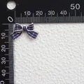 Mini lazo de cinta a cuadros azul y blanco de 20mm para manualidades y ropa de muñecas - Cuadros Azul Blanco