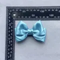 Fiocco di raso azzurro a doppio strato per accessori capelli e decorazioni regalo - Azzurro
